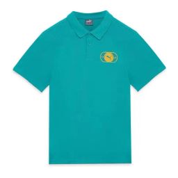 Puma Kids Spectra Blue Cotton Logo Polo T-Shirt-image-85