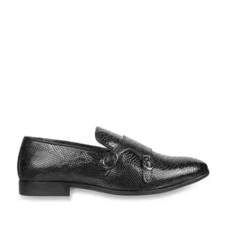 Metro Men's Black Monk Shoes-picture-12