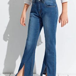 Kotty Girls Blue Solid Jeans-image-28