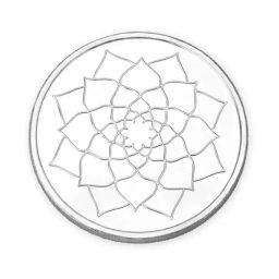 Mia by Tanishq Lotus 999 50gm Silver Coin-image-31