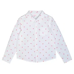 Budding Bees Kids White Printed Shirt-image-90