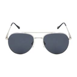 Opium Grey Full Rim Aviator Sunglasses For Men-image-87