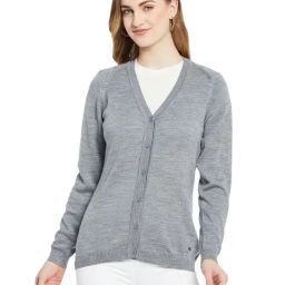 Monte Carlo Grey Wool Open Front Cardigan-image-90