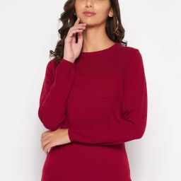 Crozo By Cantabil Maroon Sweaters-image-54