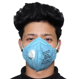 Zureni ZN5180 6 Layer O2 Face Mask with Filter Valve Sky Blue-image-98