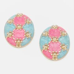 Sohi Gold Plated Party Designer Stone Stud Earrings-image-88