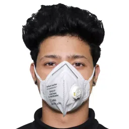 Thump TH5184 6 Layer O2 Face Mask with Filter Valve White (Pack of 5 Pcs)-image-39