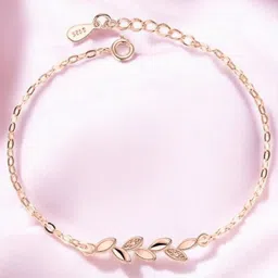 Nilu's Collection Women Cubic Zirconia Silver-Plated Charm Bracelet-picture-2