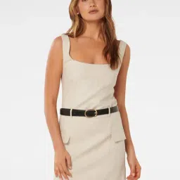 Forever New Charlie Belted Linen A Line Dress With Belt-picture-38