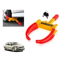 Auto Pearl Claw Type Adjustable Anti Theft Wheel Clamp Lock for Volkswagen Vento 1.6L (2010-2014)-3