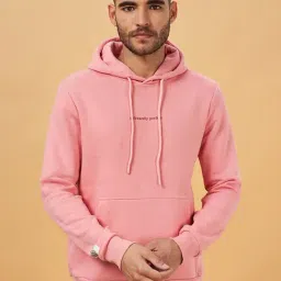 People by Pantaloons Pink Regular Fit Hooded Sweatshirt-image-47
