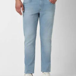 Van Heusen Denim Labs Light Blue Slim Fit Jeans-image-75