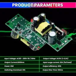 amiciSmart AC to DC Buck Converter 10 W 85-265 V AC to 5 V DC 2 Amp Power Module High-Efficiency Step-Down Circuit Board, 1xADAP-5V-10W image 2