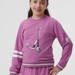 Kate & Oscar Unisex Purple Printed Sweatshirt-picture-25