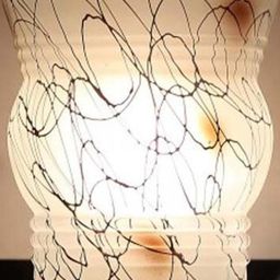 Somil Premium Designer Glass Wall / Night Lamp Elegant & Stylish Dcor Accent for Modern Interiors, color- Black, White, Size:- 19 X 29 X 29.5 CM-image-46