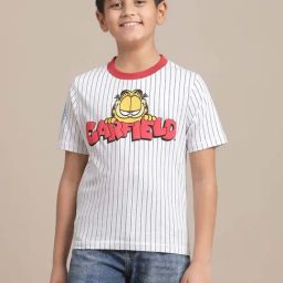 Kidsville White Cotton Printed T-Shirt-image-61