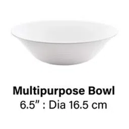 Borosil Orbit Series White Opalware Multipurpose Bowl - Set of 4 image 5