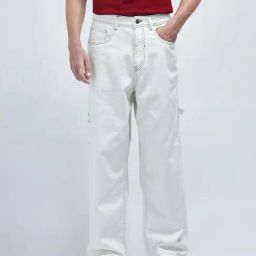 Rare Rabbit White Comfort Fit Solid Jeans-image-45