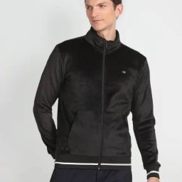 Arrow Sport Black Regular Fit Sweatshirt-image-78