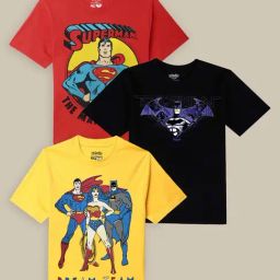 Kidsville Multicolor Cotton Printed T-Shirt (Pack of 3)-image-67