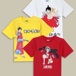 Kidsville Multicolor Cotton Printed T-Shirt (Pack of 3)-image-27