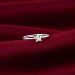 GIVA 92.5 Sterling Silver Star Constellation Adjustable Ring for Womens and Girls-image-50