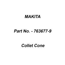 Makita Collet Cone Size 3.18 mm for DCO181, Part No 763677-9-18
