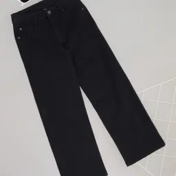 Pantaloons Junior Girls Black Cotton Solid Jeans-picture-47