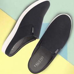 Fausto Men's Black Mule Shoes-picture-47