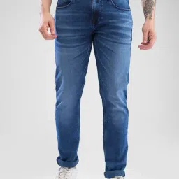 Spykar Blue Slim Fit Jeans-picture-29