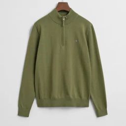 Gant Boys Green Cotton Solid Sweater-image-99