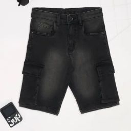 Pantaloons Junior Jet Black Black Shorts-image-46