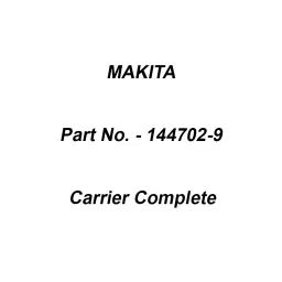 Makita Carrier Complete Suitable For DA333D, Part No 144702-9-12