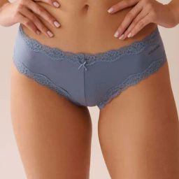 La Vie En Rose Blue Self Pattern Panties-picture-10