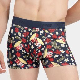 Red Tape Black Comfort Fit Printed Trunks-picture-13