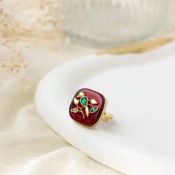 Curio Cottage Bird of Paradise Emblem Ring-image-18