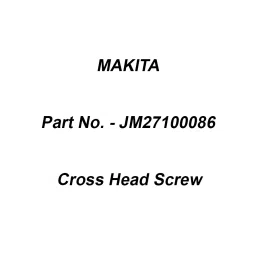 Makita Cross Head Screw Size M6x12 mm for 2712, Part No JM27100086-8