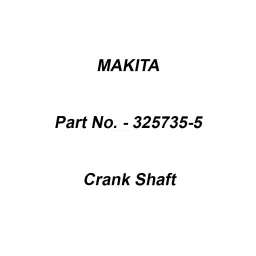 Makita Crank Shaft Size 17 mm for HM0870C, Part No 325735-5-picture-39