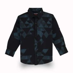 Gini & Jony Kids Navy Printed Full Sleeves Shirt-picture-43