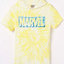 Fame Forever by Lifestyle Kids Yellow Cotton Over Dyed T-Shirt-image-55