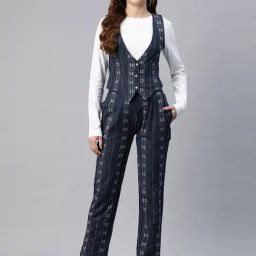 Cottinfab Blue & White Cotton Printed Co-Ord Set-image-49