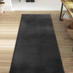 Obsessions Grey Solid Machine Made Runner - Small-picture-3
