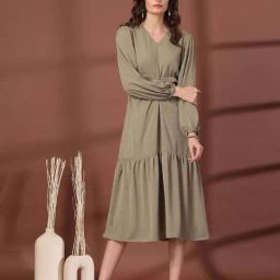 Melon By plusS Olive A-Line Dress-image-37