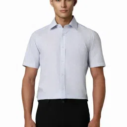 Louis Philippe Blue Regular Fit Printed Shirt-picture-25