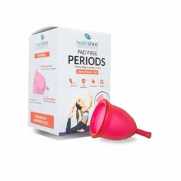 Healthshine Reusable Menstrual Cup for Women, Small Size with Pouch (Pink)-41