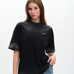 Bonkers Corner Women Dyed Round Neck Cotton Oversized T-shirt-image-86