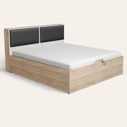 Godrej Interio Upmods Electra Engineered Wood King Hydraulic Bed - Sonoma Oak & White - Knock Down-12