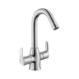 Parryware Centre Hole Basin Mixer Pruno Series Silver Stainless Steel Chrome Finish, T5814A1-image-35