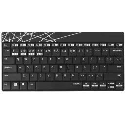 Rapoo 8000 Multimode Wireless Keyboard and Mouse Combo  (Black) image 2