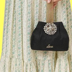 Lavie Black Jute Potli-3